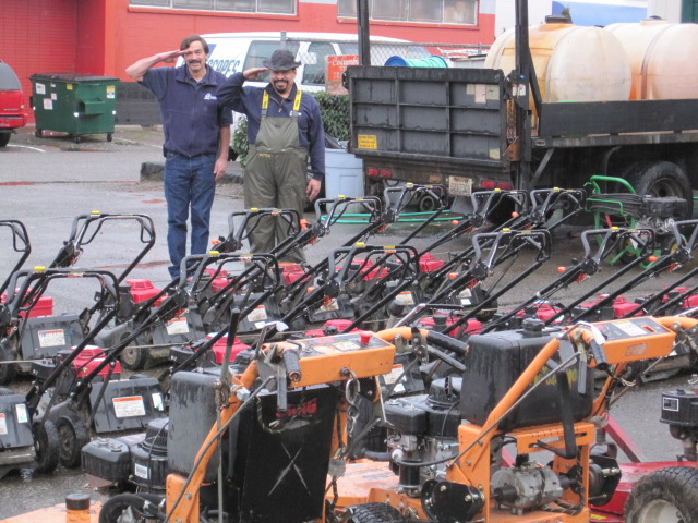 Plantscapes Lawn Mowers landscape mowers being readied for spring