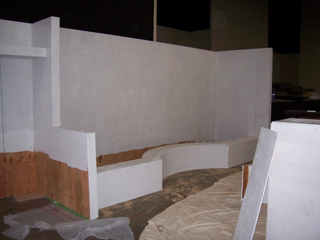 walp flower & garden show display being built walp 2010 flower & garden show display being built