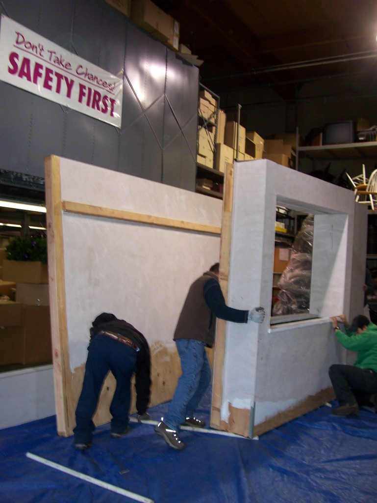 the walp exhibit at the 2010 flower & garden show being built the walp exhibit at the 2010 flower & garden show being built