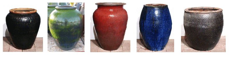 pots Large outdoor freeze-proof containers