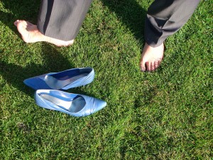 barefoot barefoot in the grass